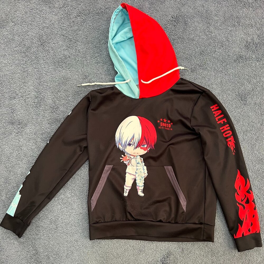 My Hero Academia Hoodie ~ Mha Izuku Todoroki Shoto Pullover (medium)